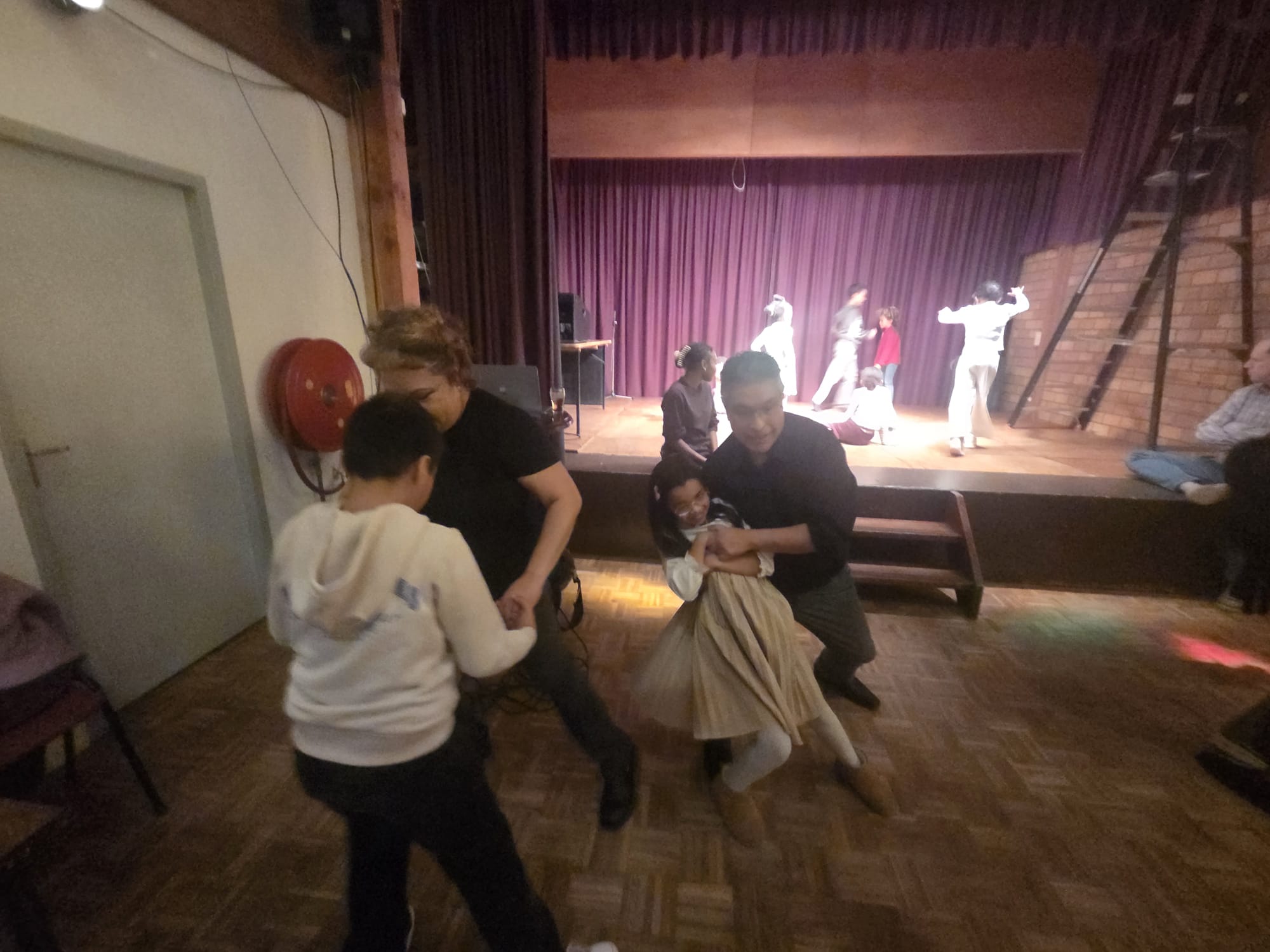Dancing with the grandkids